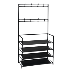 Akasztó cipőtartóval, fekete, TARAS (akció)