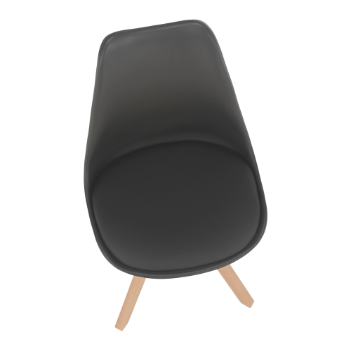 Stylová otočná židle, tmavě šedá, ETOSA