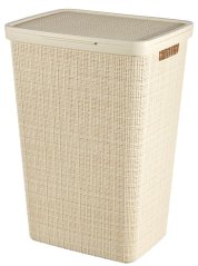 Curver® košara iz JUTE, 58 lit., bež, 34x43x60 cm, za perilo, perilo