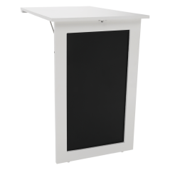 Wandklapptisch, mit Kreidetafel, weiß, ZALMAN