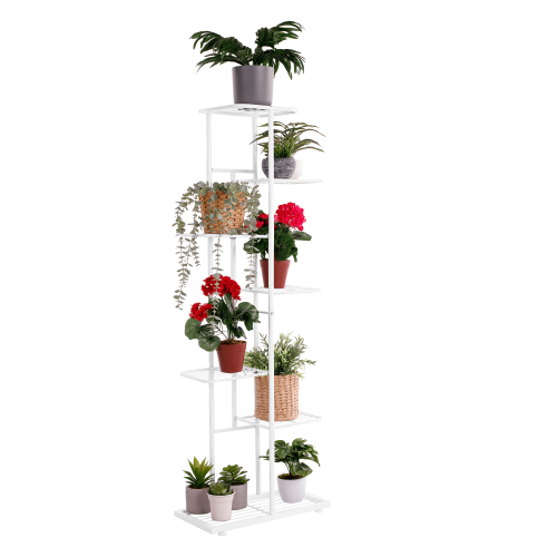 Metalni stalak za cvijeće bijeli BAMIR TIP 2