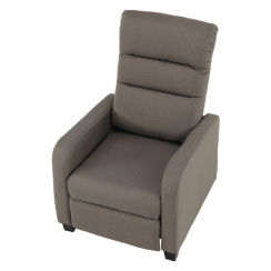 Krzesło relaksacyjne, brązowe, TURNER