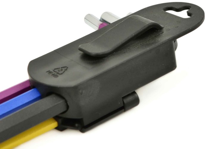 Zestaw 9-częściowych kluczy imbusowych, kolorowych, 1,5-10 mm, S2, TWARDE