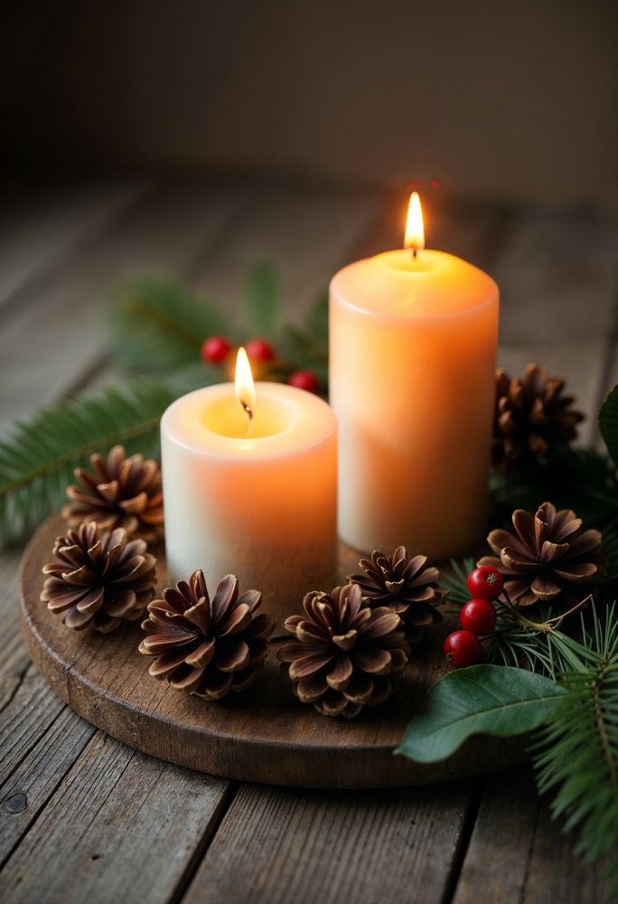 Weihnachts- und Adventskerzen