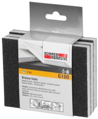 Huba KONNER G100, 125x100x10 mm, braun, ca. 3 Stück