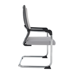 Besprechungsstuhl, grau/schwarz, KABIR