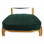 Zložljiv stol, zelena/zlata barva, ZINA 3 NOVO