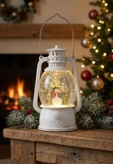 Lampáš MagicHome Vianoce, snehuliak, plast, 1xLED teplá biela, 12x10x20.5 cm, 3xAA