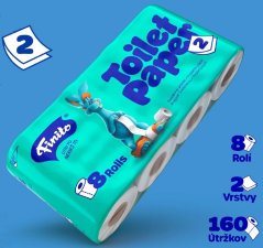 Toilettenpapier FINITO 18m, 2-lagig. 8 Stück KLC