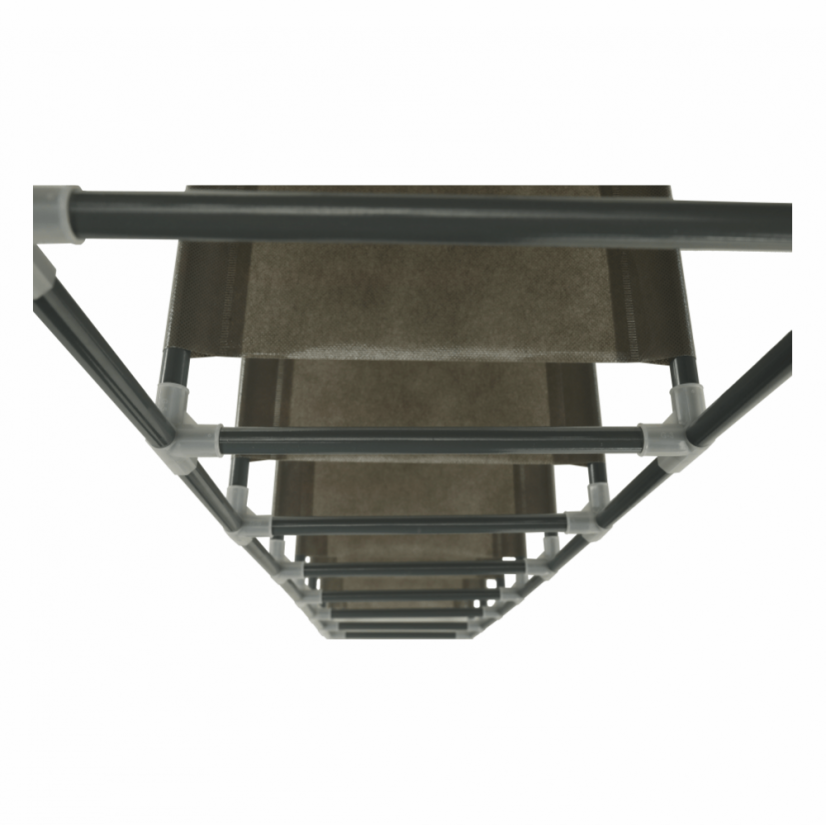 10-reihiges Schuhregal, grau, FILOU