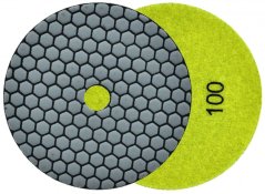 Ściernica diamentowa 125 mm, ziarnistość 100 na rzep, szlif na sucho, GEKO