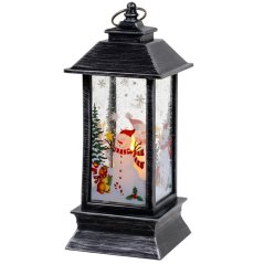 Ruhhy strieborný LED vianočný lampáš 26755 (akce)