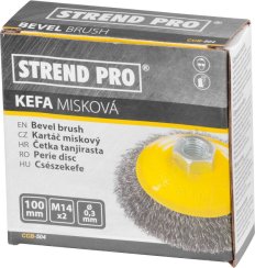 Kartáč Strend Pro CCB-504 100 mm, okružní, miskový, vlnitý, M14x2, drát 0.3 mm