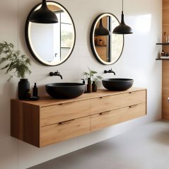 LED oglindă de baie oglindă de perete rotundă 80cm 3 culori comutator tactil reglarea luminozității ModernHome