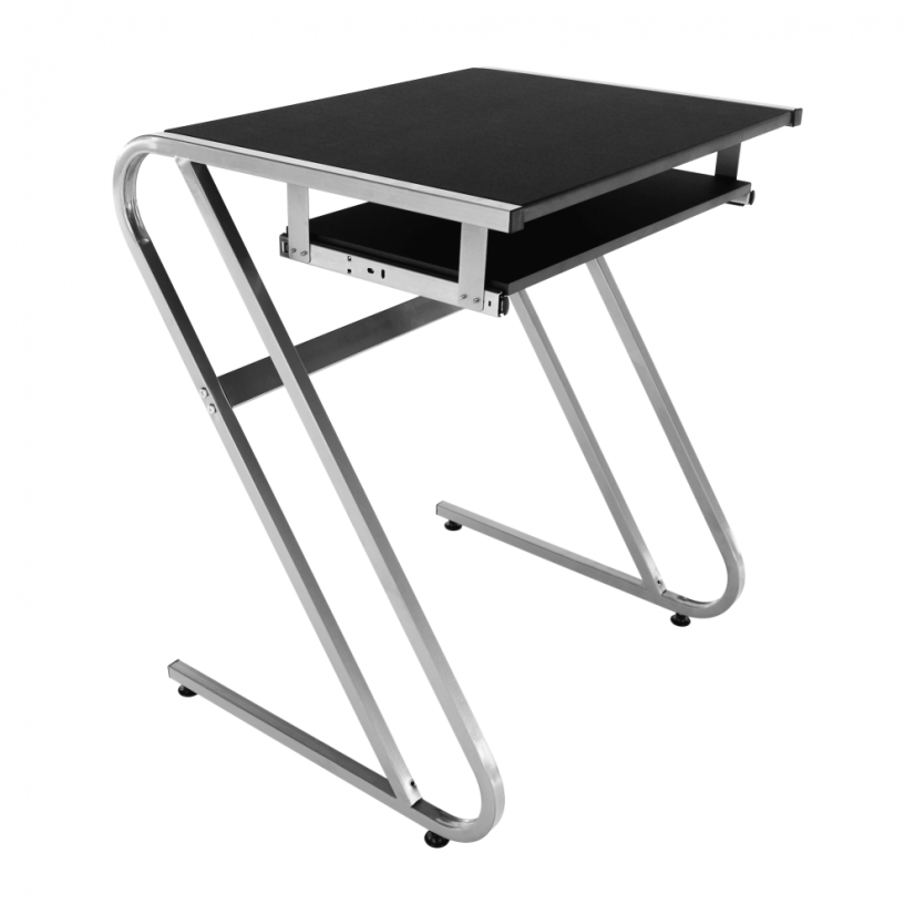 PC-Schreibtisch, Schwarz+Silber, JOFRY