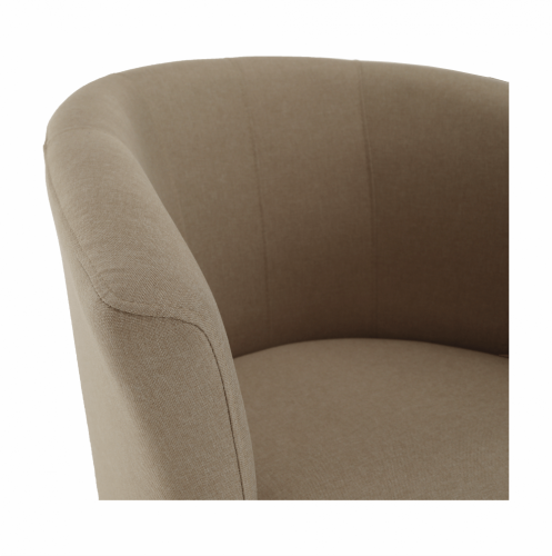 Krzesło klubowe, beżowa tkanina, CUBA