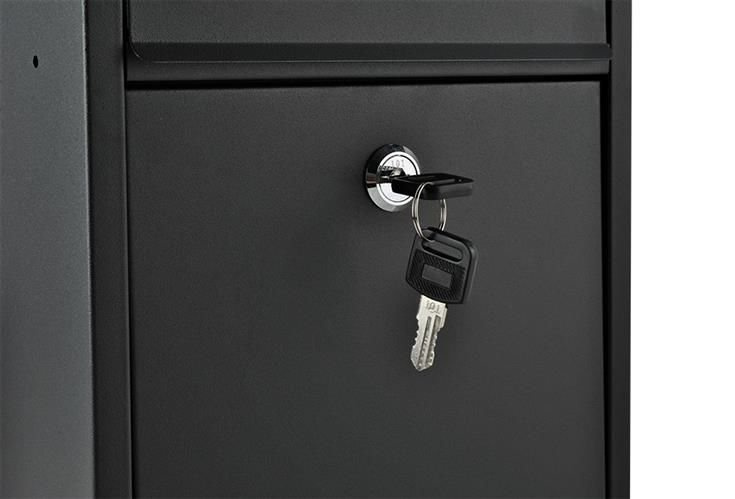 S6237 Briefkasten - schwarz