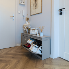 Schuhregal, 2-reihig, grau, SEBER TYP 4 (akce)