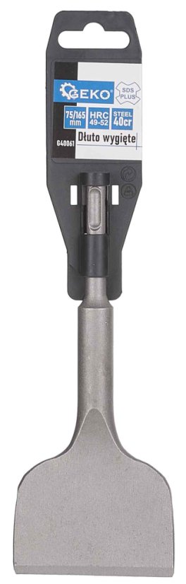 Meißel SDS-plus gebogen, flach 75 x 165 mm, GEKO