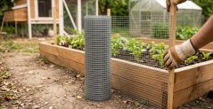 Mreža GARDEN ZN 1000/6,3x6,3/0,8 mm, kvadratna, vrtna, vzrejna, pakiranje 25 m
