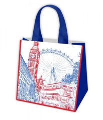 Torba na zakupy PP tkana 34x36x22 cm GREENbag mix