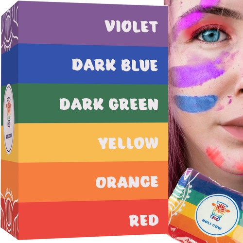 Proszek Holi Color - zestaw 6x100g (akce)