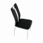 Židle, černá/bílá, ekokůže/chrom, SIGNA - AKCE