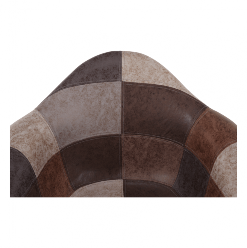 Designer-Sessel, Patchwork/Buche, TRYST