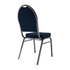 Krzesło z możliwością sztaplowania, tkanina niebiesko-szara rama, JEFF 3 NOWOŚĆ