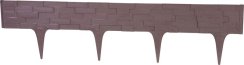 Palisáda StonePalisade L-2,37m, tmavě hnědá, bal. 3 ks, 790x95/200 mm, UV