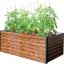 Strend Pro Garden Blumenbeet, 200x100x77cm, 3D-Design Holz, Metall, erhöht