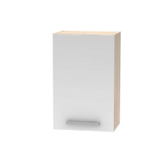 Oberschrank 45 1DV, Sonoma-Eiche/Weiß, NOVA PLUS NOPL-024-OH