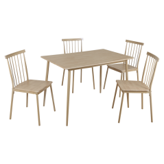 Blagovaonska garnitura 1+4, prirodna bukva, SENDO