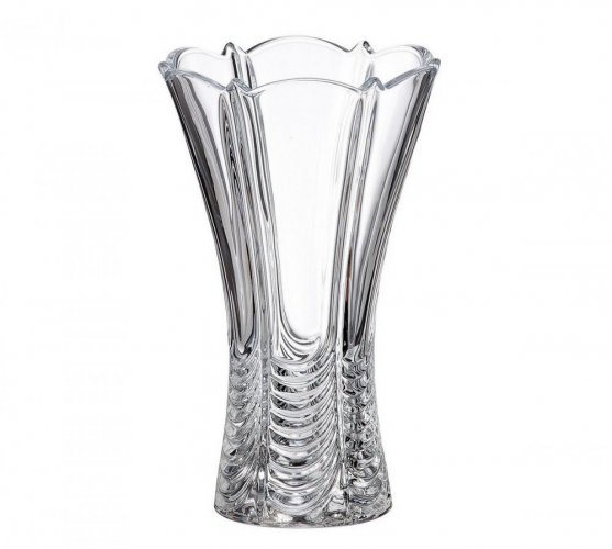 Vaza ORION X 250mm, prozorno steklo BOHEMIA