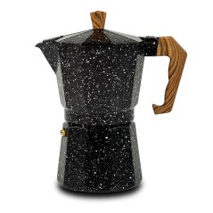 Aparat de cafea ALU pentru 6 cești de 300 ml, negru, Nature NAVA