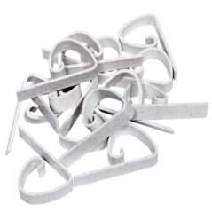 Kunststoff-Tischdeckenklammer/50er-Pack weiß/Marmorimitat KLC