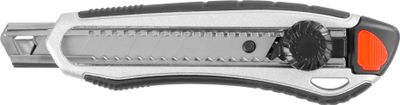 Nož Strend Pro UKX-8100-2, 18 mm, lomljiv, s kolesom, alu / plastika