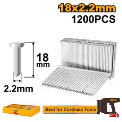 Klince do sponkovacej pištole 18mm,1200 ks INGCO