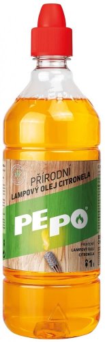 PE-PO® olje za svetilke 1000 ml, naravno, repelentno, proti komarjem, citronela