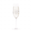 TEMPO-KONDELA SNOWFLAKE CHAMPAGNE, kieliszki do szampana, zestaw 4 szt., z kryształkami, 230 ml