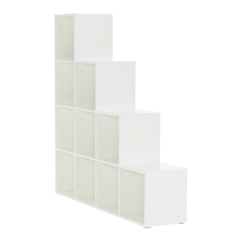Pyramidenregal, weiß, DTD-laminiert, NORAH