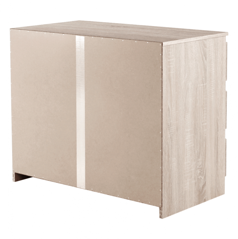Komoda s 3 ladice, sonoma hrast, HANY NEW 003