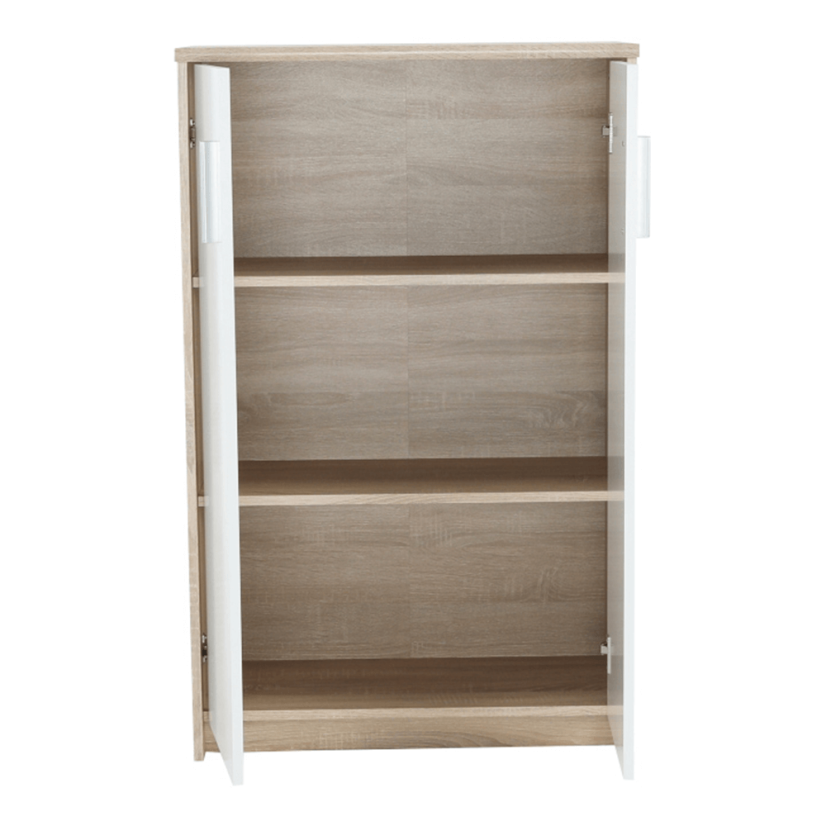 Büroschrank, Sonoma-Eiche/Weiß, JOHAN 2 NEW 13 JH033