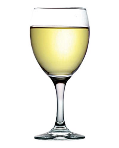 Weinglas 245 ml weißes EMPIRE-Glas, 6 Stück KLC