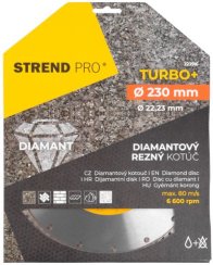 Wheel Strend Pro 521C, 230 mm, gyémánt, Turbo +
