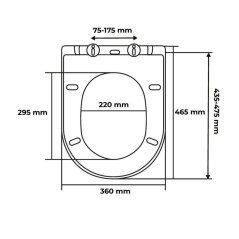 WC daska 36x4,8x46,5cm ZUMBA polipropilen