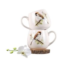 Hrnek porcelánový 440ml VRABEC, mix