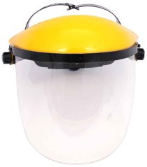 Osłona twarzy z poliwęglanu z osłoną głowy o grubości 1,5 mm, XL-TOOLS