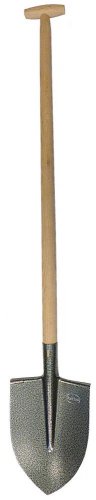 Rýľ špicatý kovaný, kladivkový lak s bukovou násadou, "T" rukoväť