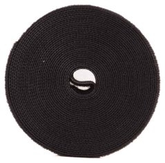 Páska čierna na suchý zips 5 m x 20 mm, GEKO